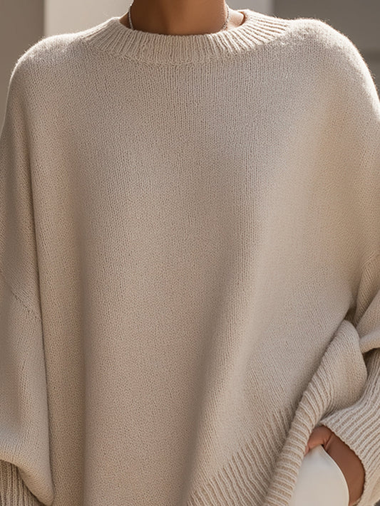 Evelyne - Sophisticated Wool Blend Sweater