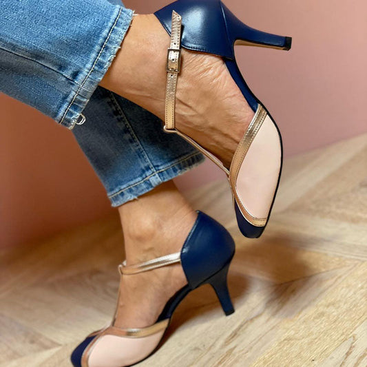 Rosana™ - Colorful round toe heels