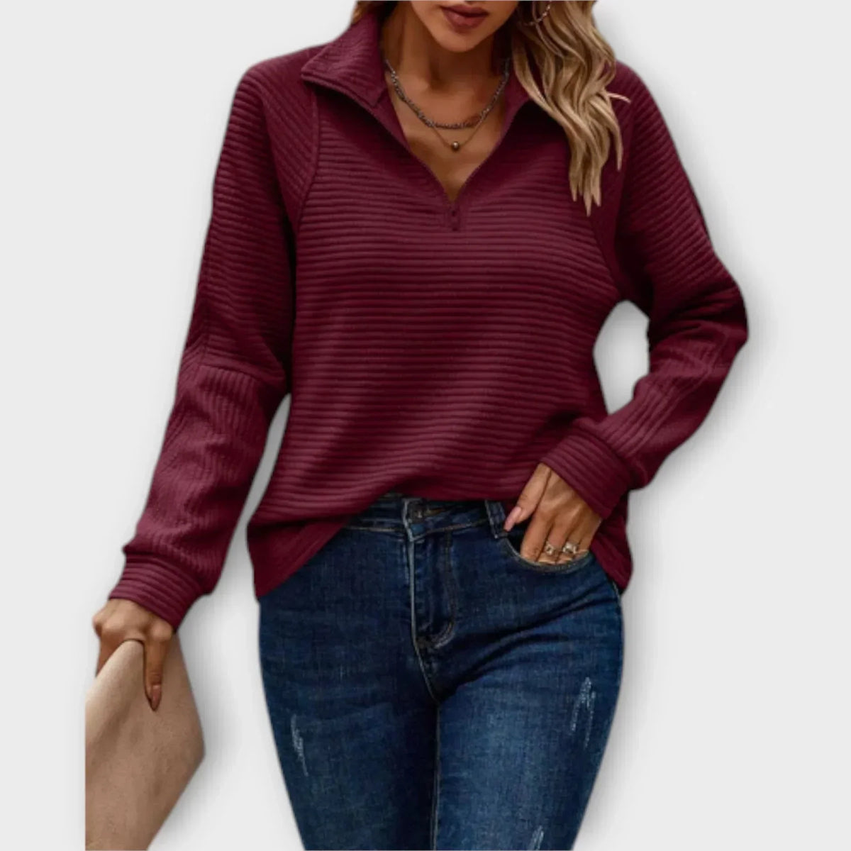 Olivia - Half-Zip Pullover