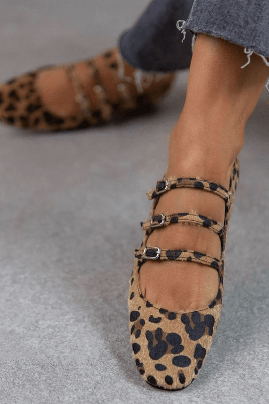 ANIMAL PRINT BALLET FLATS