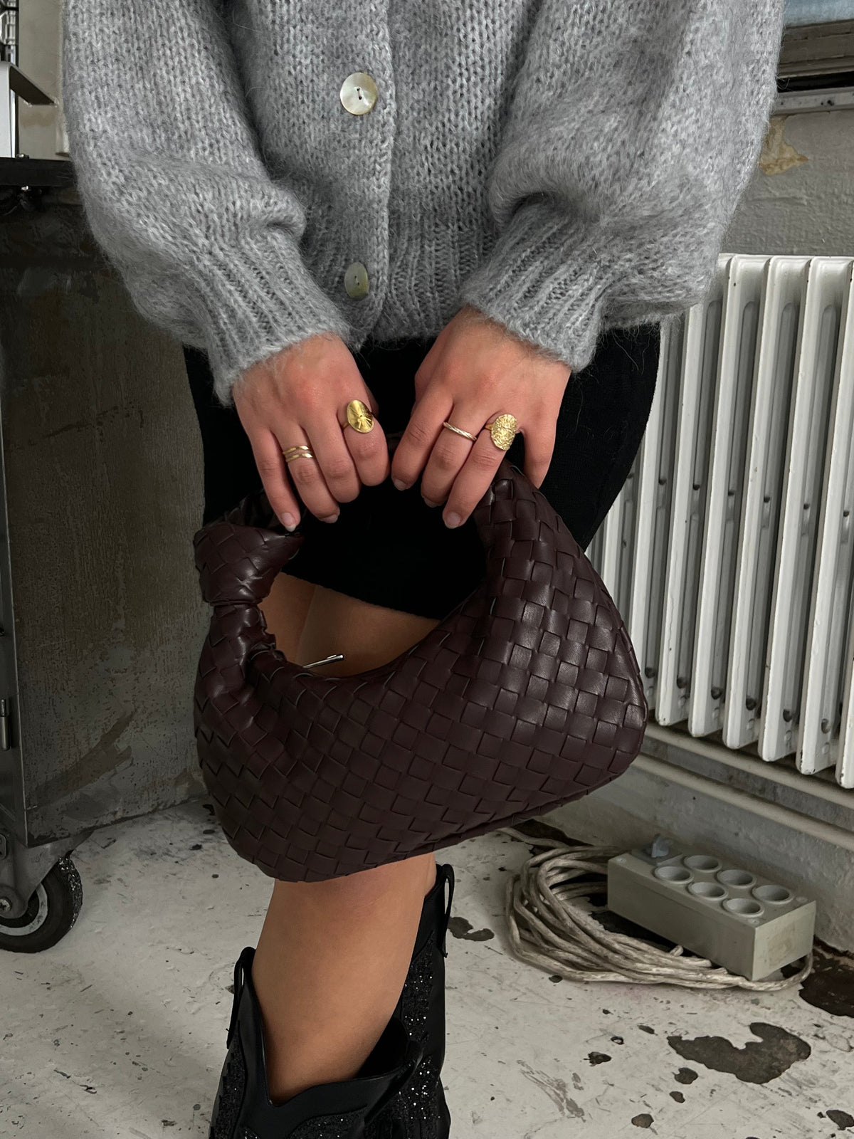 Marigold Braided Mini Handle Bag