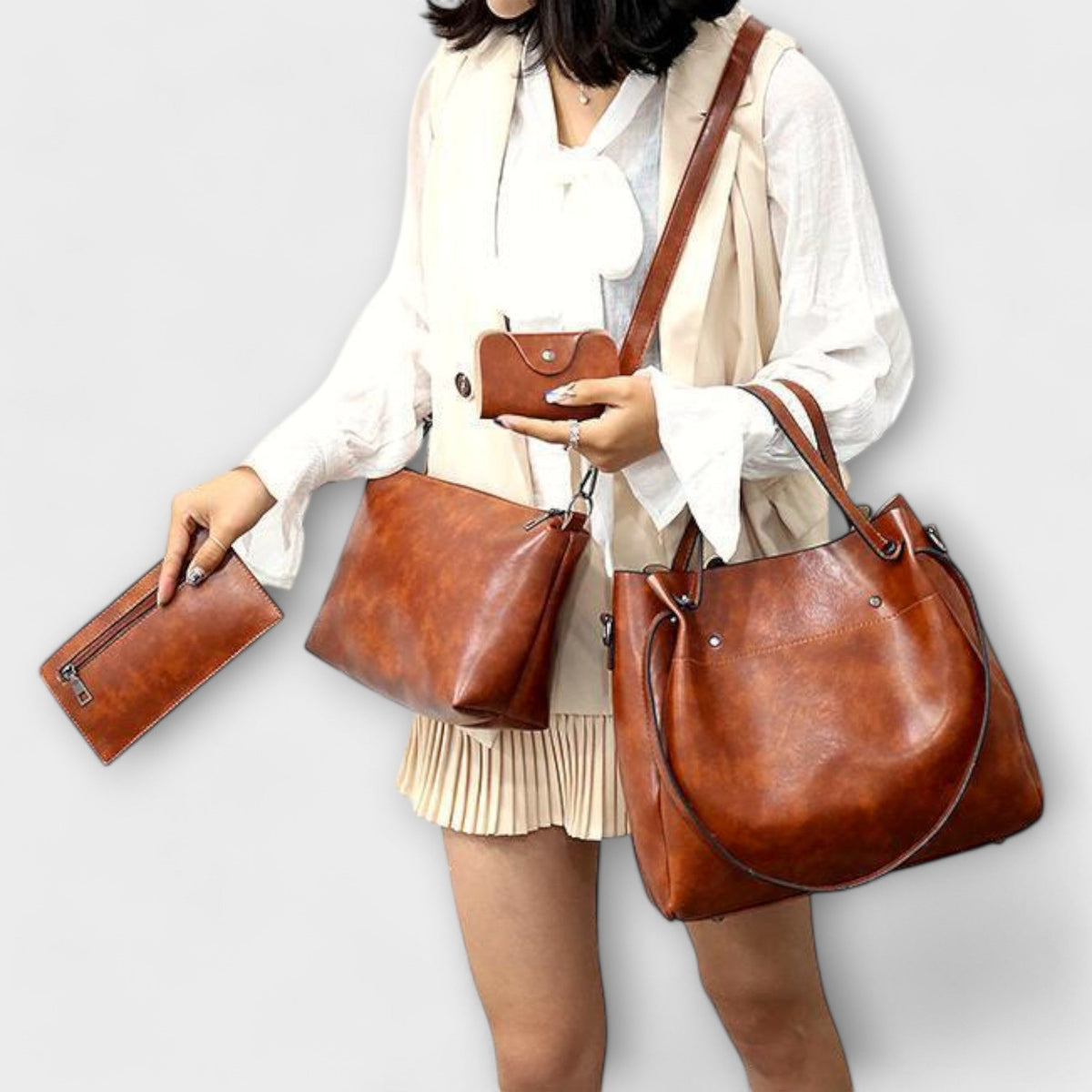 Azura - 4 Piece Vintage Bag Set