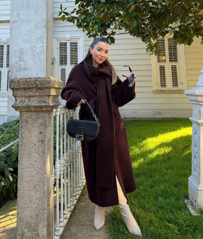 Bordeaux Wrap Coat