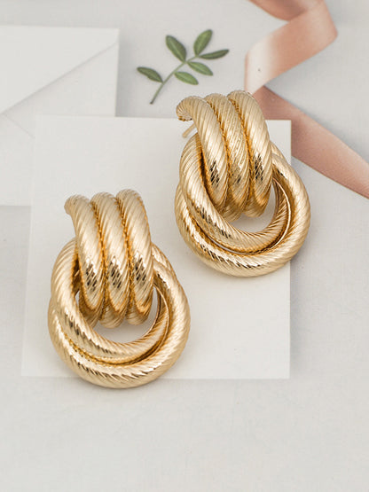 Arwen Textured Twisted Studs