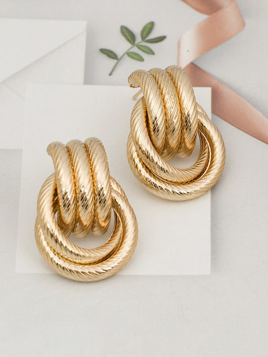 Arwen Textured Twisted Studs
