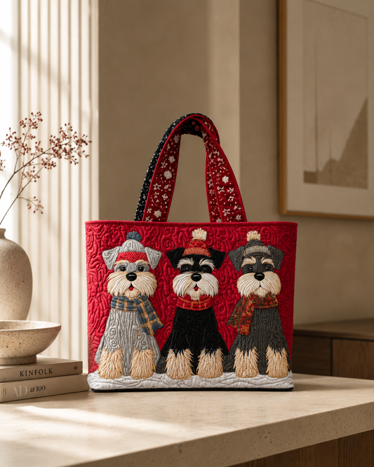 Artisan Tote Bag - Trio of Schnauzers