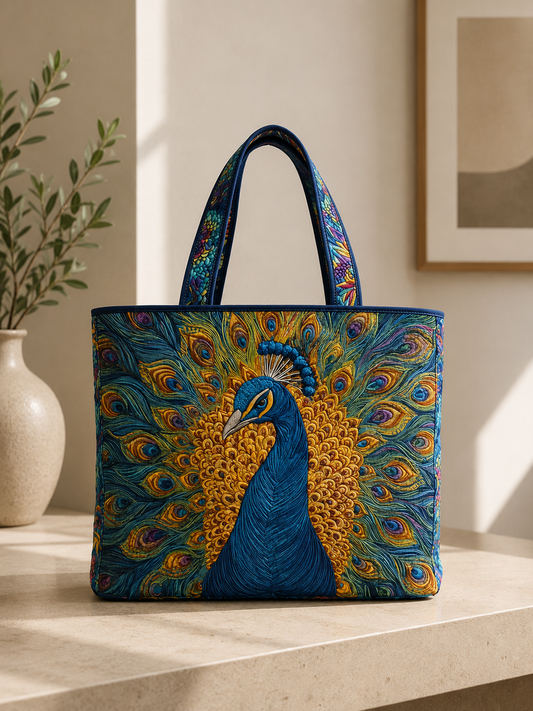 Artisan Tote Bag - Royal Peacock