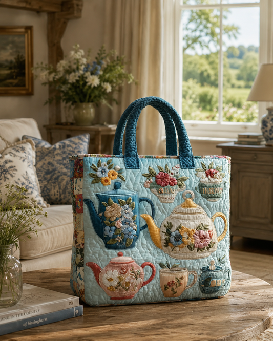 Quilted Bag - Floral Pattern