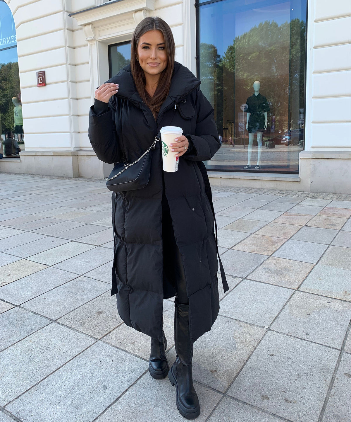 Elowen | Long Quilted Winter Coat