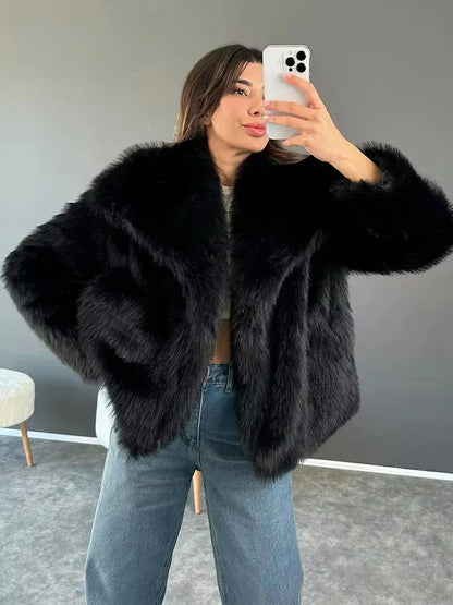 Aurora Luxe Faux Fur Coat