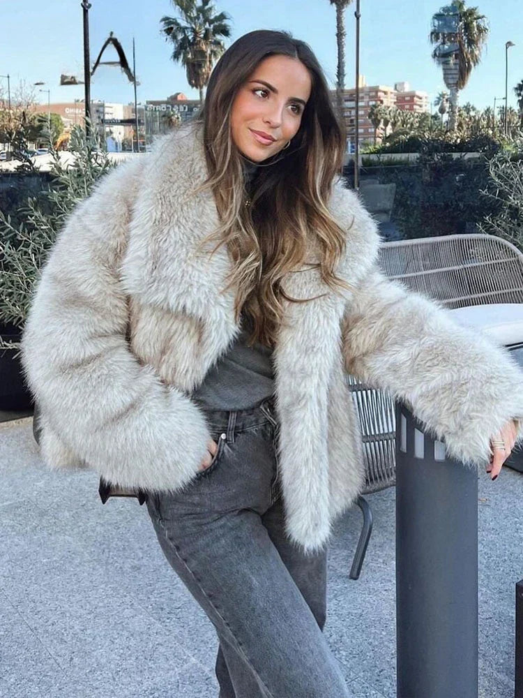 Aurora Luxe Faux Fur Coat