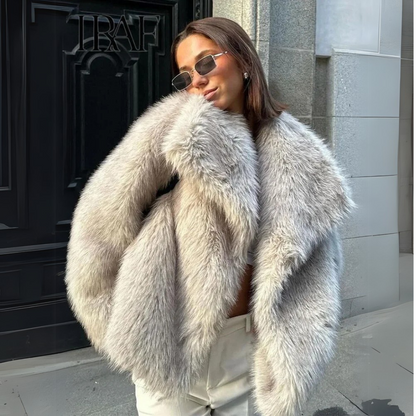 Aurora Luxe Faux Fur Coat