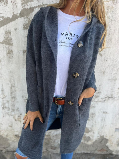 Frida - Elegant long knit cardigan